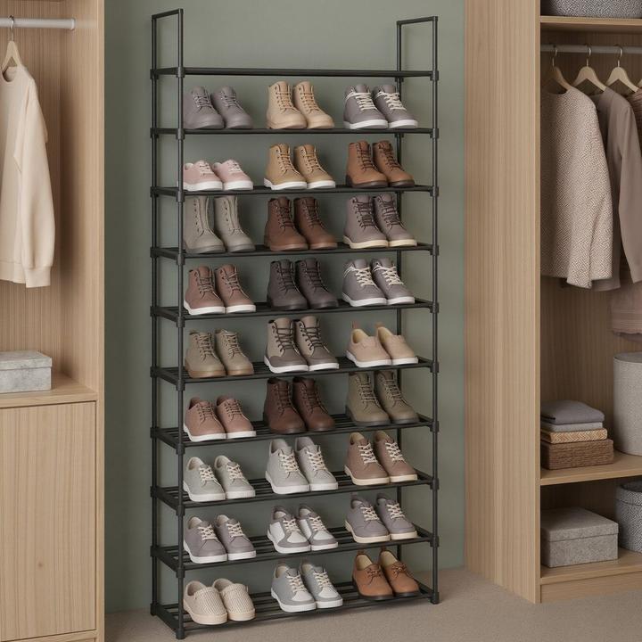 Actual product image Songmics Shoe rack (92 x 30 x 194 cm)