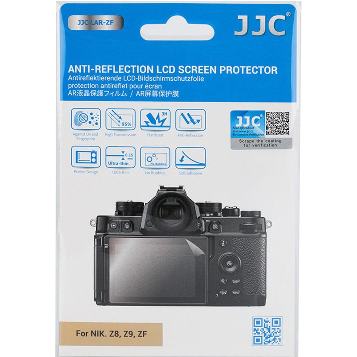 JJC Anti Reflection LCD Screen Protector (Nikon ZF, Nikon Z8, Nikon Z9) (Pellicola protettiva), Custodia fotocamera, Trasparente