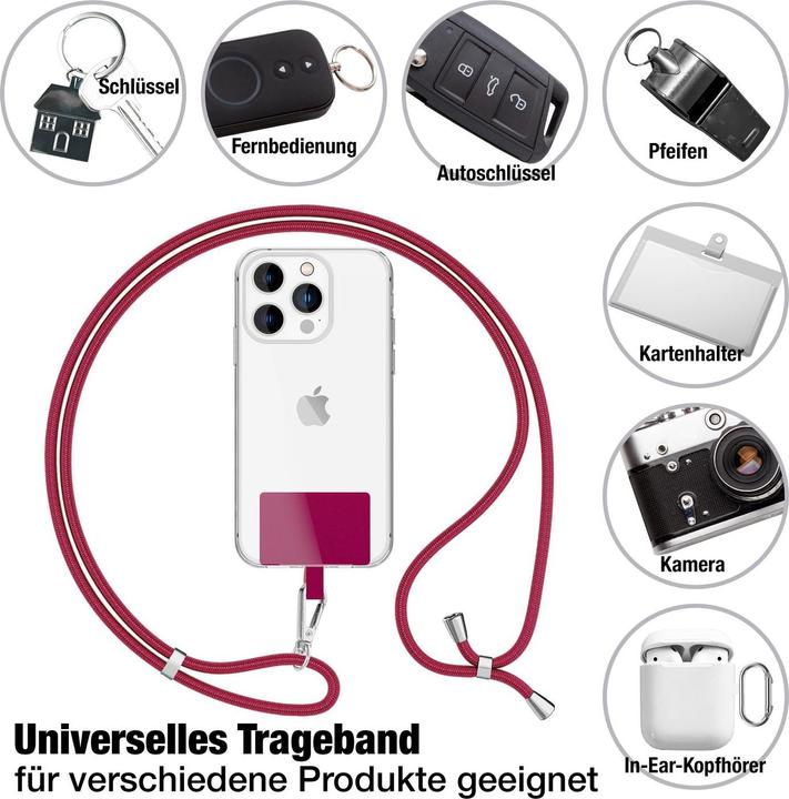 Produktbild Nalia Universal Handykette zum Umhängen mit Pad