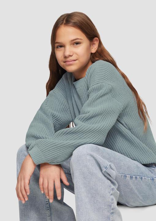 Produktbild s.Oliver Strickpullover Strickpullover aus Chenille-Garn (134, 140)