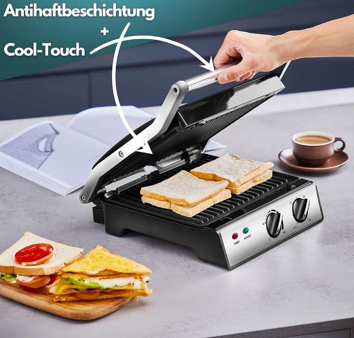 Image du produit Steinborg Kontaktgrill mit abnehmbaren Platten