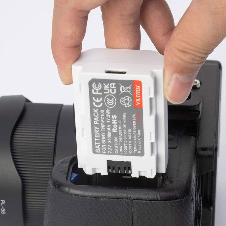 Immagine prodotto Viltrox Batteria TNP FZ100 ( NP FZ100 ) TIPO C 2400MAH per fotocamera Sony (Batteria della fotocamera)