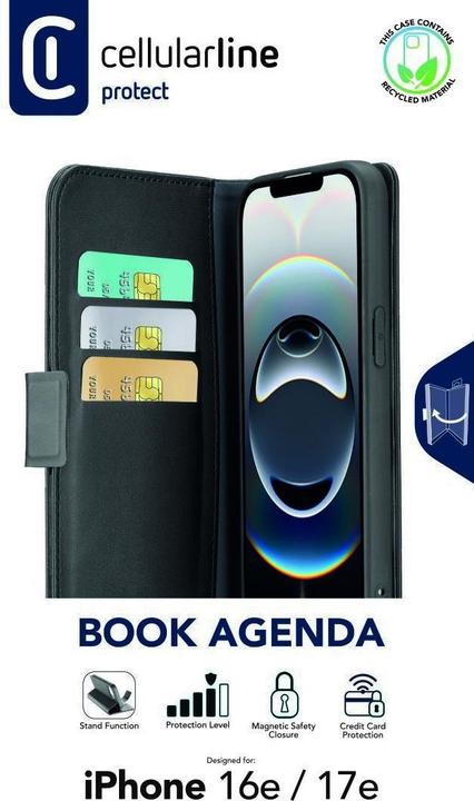 Image du produit Cellularline - Book Agenda 2 Case für (Apple iPhone 16e)