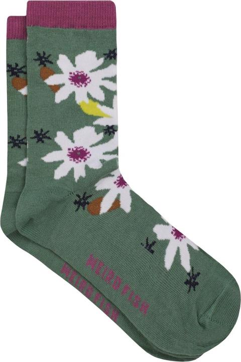 Actual product image Weird Fish Womens/Ladies Parade Patterned Socks (Pack of 3) (pack of 3, 37 - 40.5)