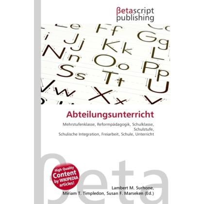 Abteilungsunterricht, Schulbücher