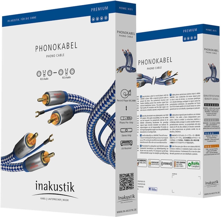 Produktbild Inakustik Premium Phonokabel (2 m, Cinch)
