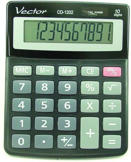 Vector calculator (KAV CD-1202 BLK)