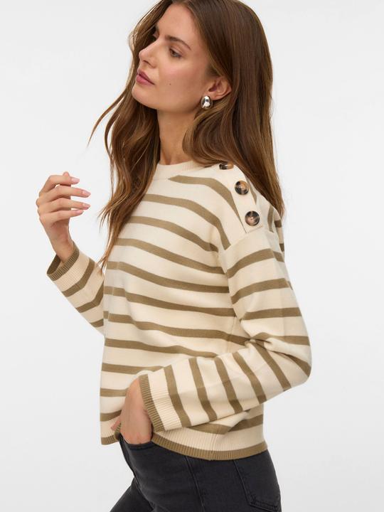 Image du produit Vero Moda Vmsaba Ls O-Neck Button Pullover Ga Noos (M)