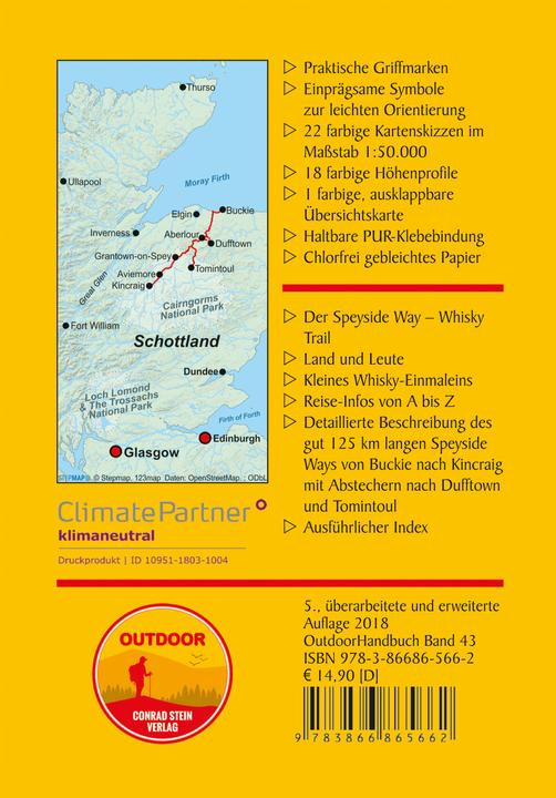 Produktbild Schottland: Speyside Way Whisky Trail (Deutsch, Hartmut Engel, 2018)