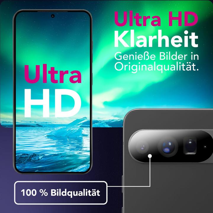 Produktbild Nalia Kameraglas "Focus.X2 MAX" - 2x Schutz Glas für Kamera Linse Klar - Cam Protector Tempered Glass (Google Pixel 10 Pro XL)
