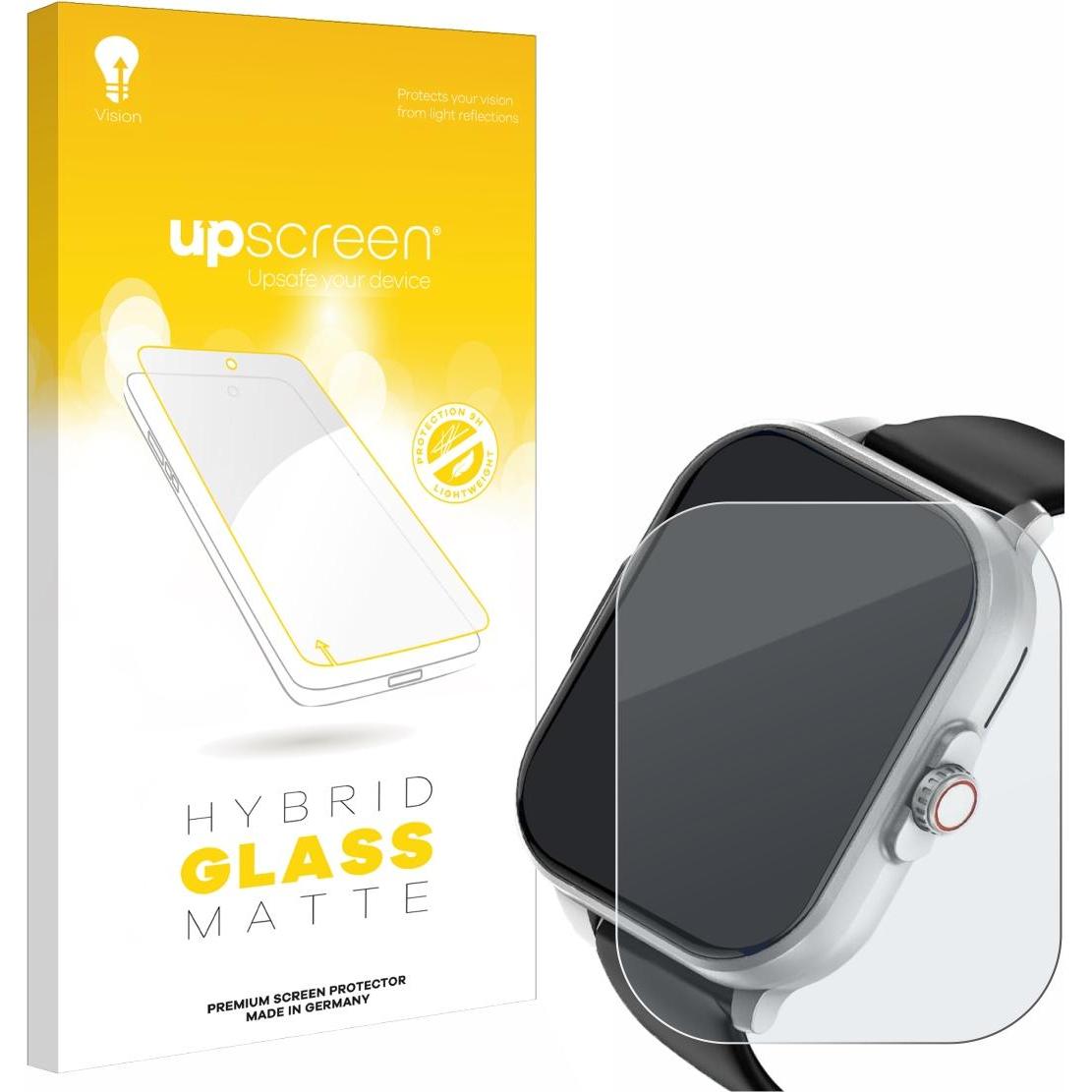 upscreen Schutzglas Schutzfolie Displayschutz Display Schutz Glas Folie matt, Smartwatch Schutzfolie, Grau