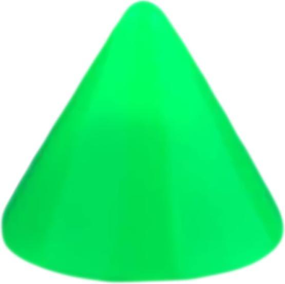 Immagine prodotto Star Piercing Cono verde neon (Materiale sintetico, senza ottone)