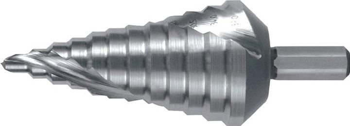 Actual product image Ruko Step drill bit 6.5-32.5mm HSS-Co5 spiral flute Z.2 steps 12 (6.5 - 32.5 mm)