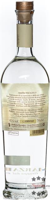Produktbild Marzadro Grappa Teroldego in Purezza