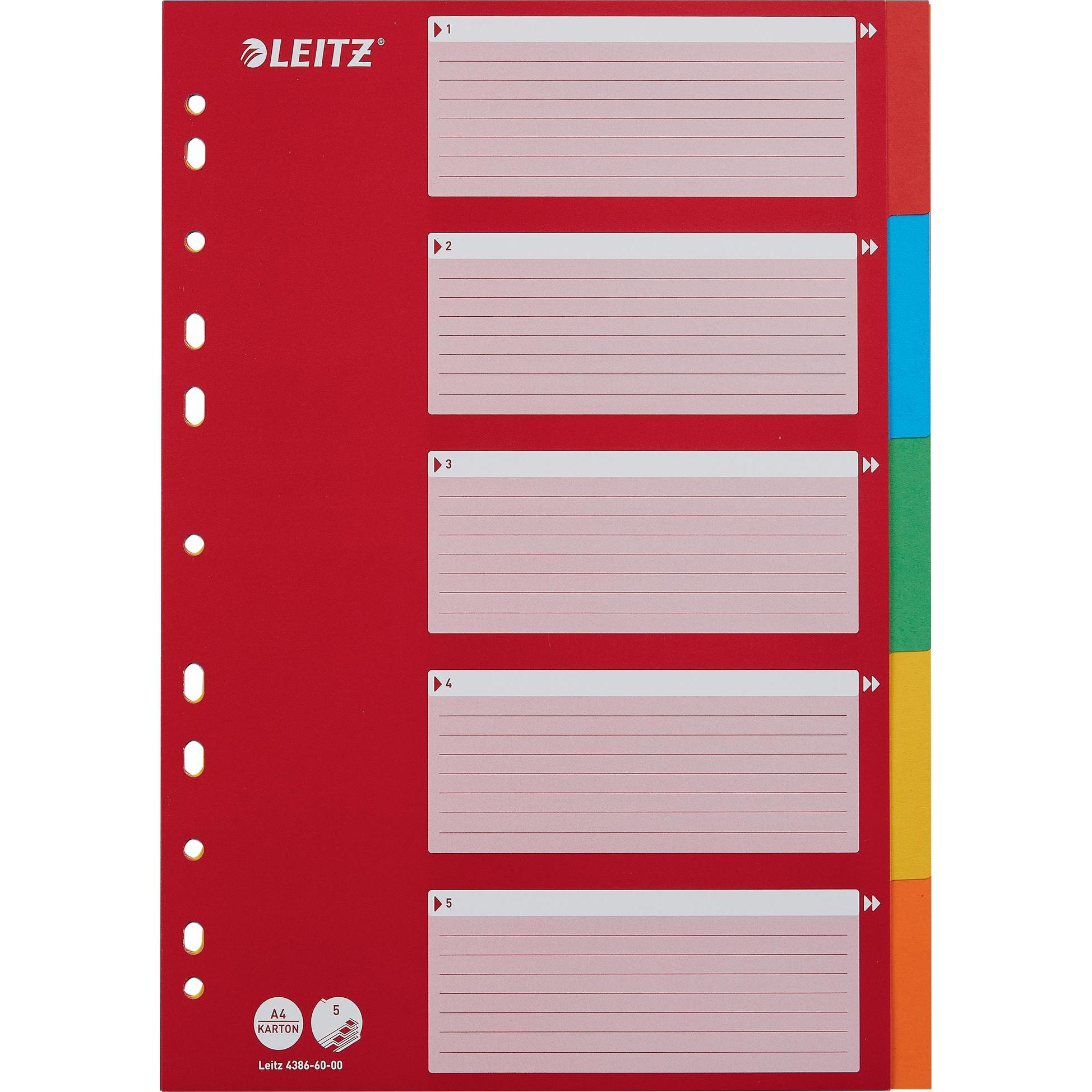 Leitz, Ordner Zubehör, Kartonregister Blanko