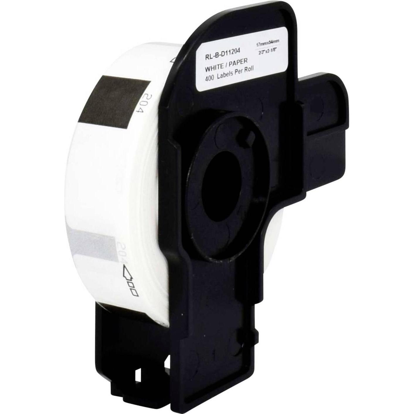 Renkforce, Etiketten, Etiketten Rolle 54 x 17 mm Papier Weiss 400 St. Standard RF-6027496 Uni