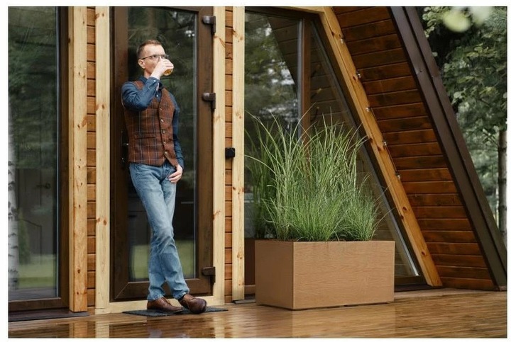 Immagine prodotto Neogard Fioriera Karo Eco, 80 cm, Legno (80 cm)