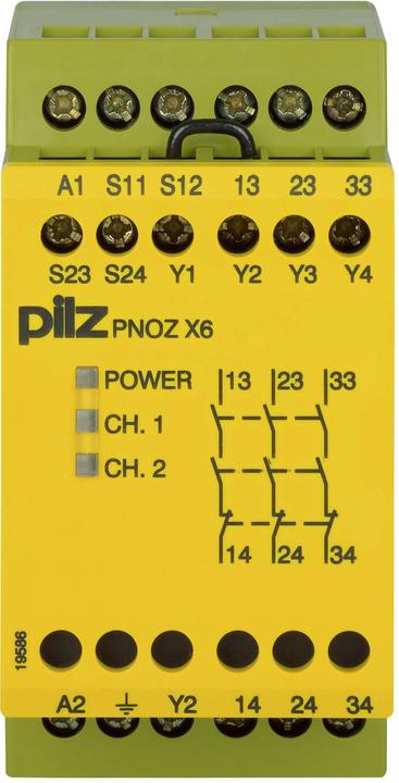 Actual product image Pilz 774721 PNOZ X6 42VAC 3n/o