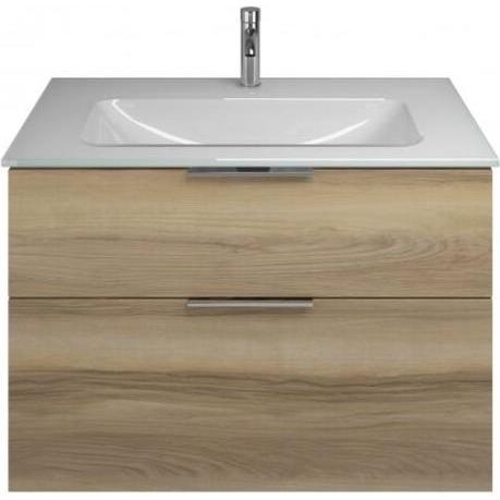 burgbad, Badmöbelset, Eqio Glas-Waschtisch inklusive Waschtischunterschrank, Breite 920 mm