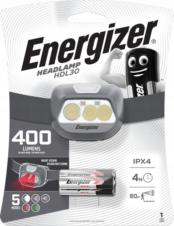 Actual product image Energizer LATARKA HEADLIGHT HDL30 3AAA 400 lm (400 lm)