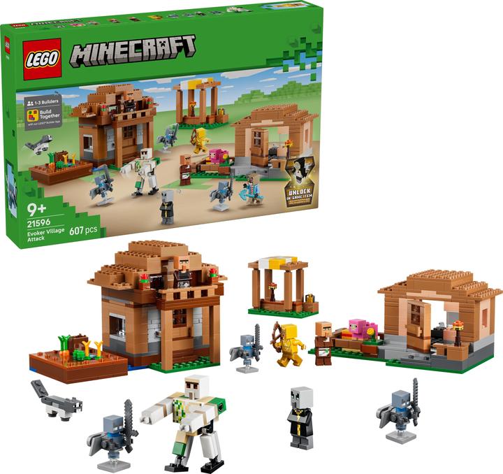 Produktbild LEGO Angriff des Magiers auf das Dorf (21596, LEGO Minecraft)