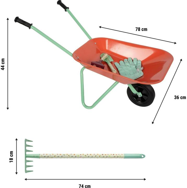 Produktbild small foot Grosses Gartenset mit Schubkarre "Tiny Garden"