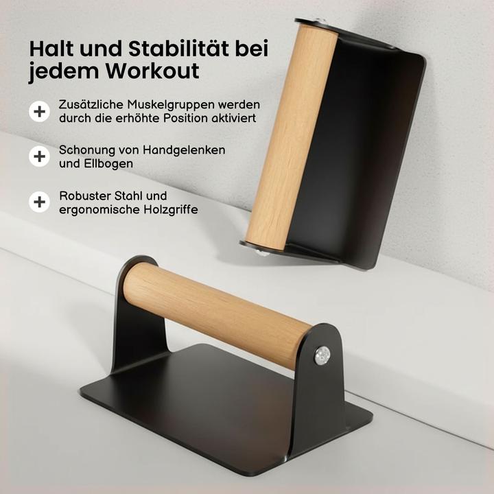 Produktbild Hermex 2er Set Push-Up-Griffe Liegestützgriffe Liegestützhilfe Push-Up Bar