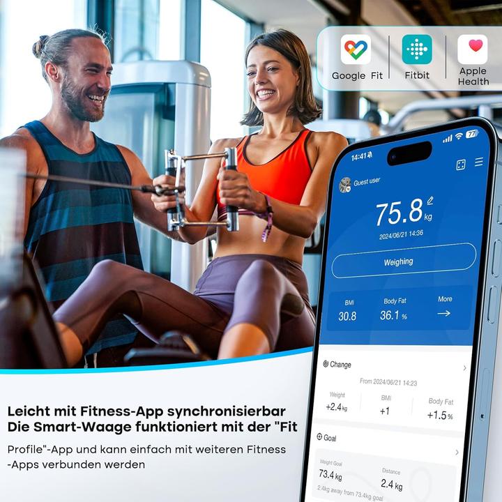 Produktbild GE Körperanalysewaage mit App-Unterstützung (220 kg)