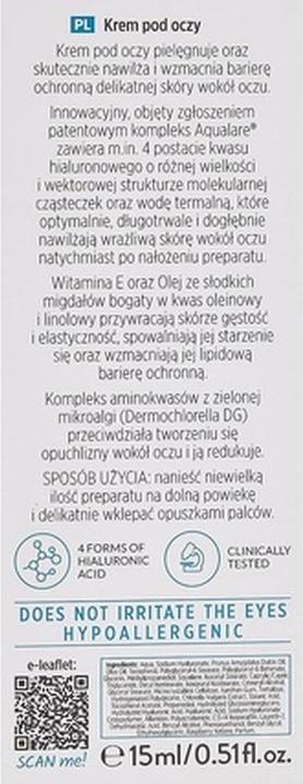 Image du produit Dermedic Hydrain3 Hialuro (Crème pour les yeux, Journée)