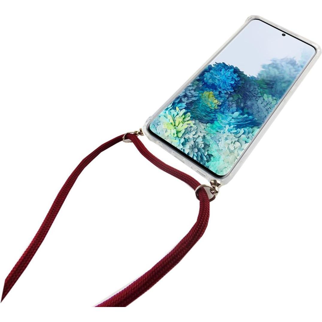 Thumbnail - König Design Handyhülle für Samsung Galaxy S20 Plus Schutzcase Backcover Bumper Transparent, Handykette, Transparent