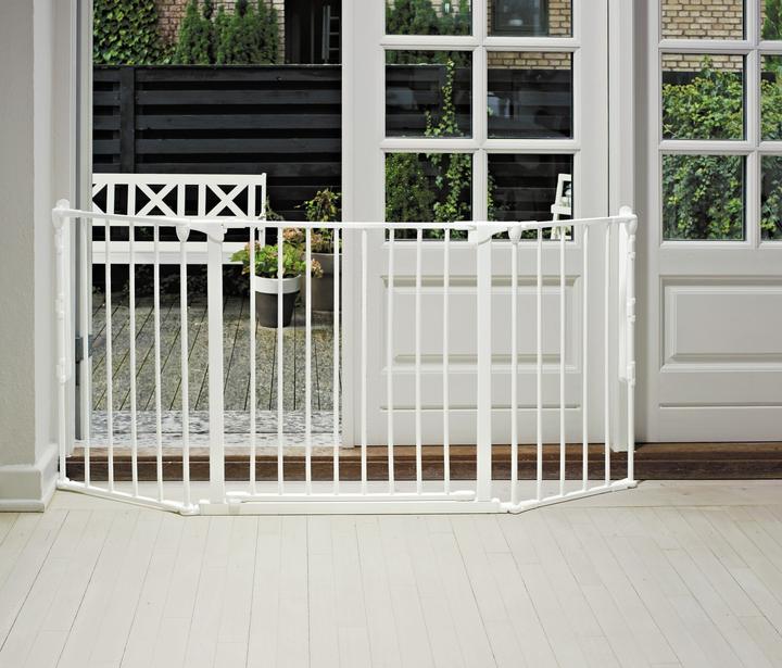 Produktbild Baby Dan Flex M sikkerhedsgitter, hvid, 90-146 cm (90 cm)
