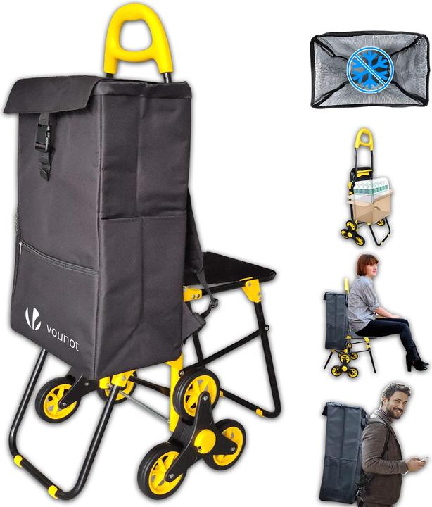 Actual product image Vounot Stair climber trolley (40L)