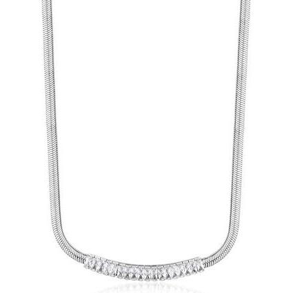 Brosway, Halsschmuck, Charming necklace with clear zircons Desideri BEIN016