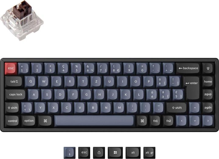 Actual product image Keychron K6 Pro (Swiss, Cable, Wireless)