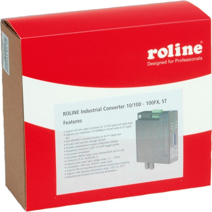 Actual product image Roline Industrial converter RJ-45, ST (Converters)