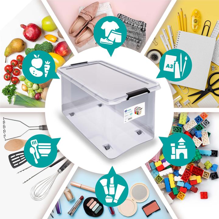 Image du produit Deuba Boîte de rangement (60 x 40 x 35 cm, 60 l)