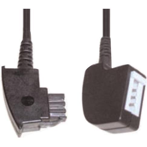 E+P T 27 6m Schwarz Telefonkabel, Telefon Zubehör