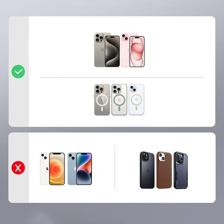 Produktbild Ugreen Magnetic Wallet 45166 magnetic MagSafe with stand and finger holder - black (Apple iPhone X, LG X5 Android One)