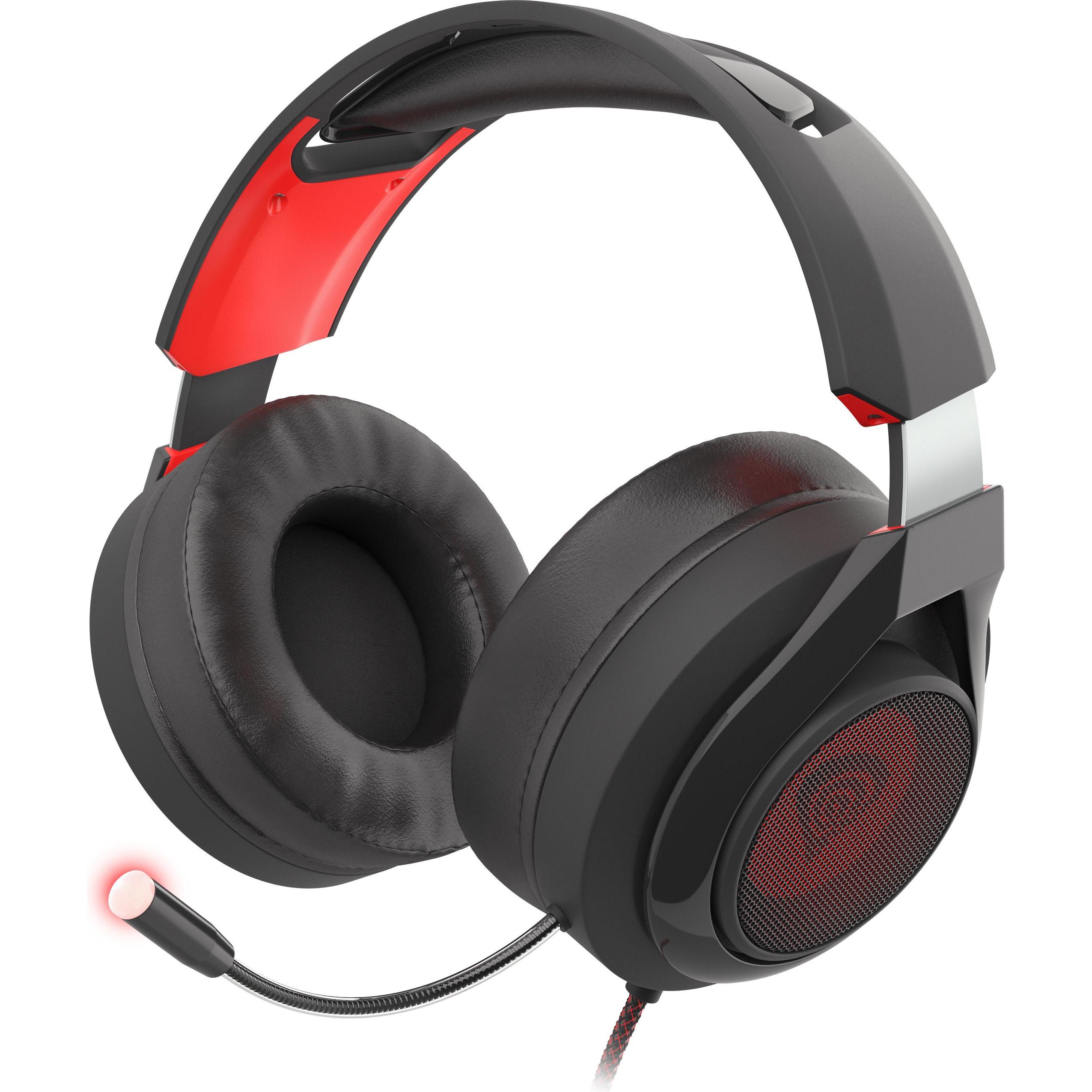 Genesis RADON 610 7.1 (Kabelgebunden), Gaming Headset, Schwarz, Rot