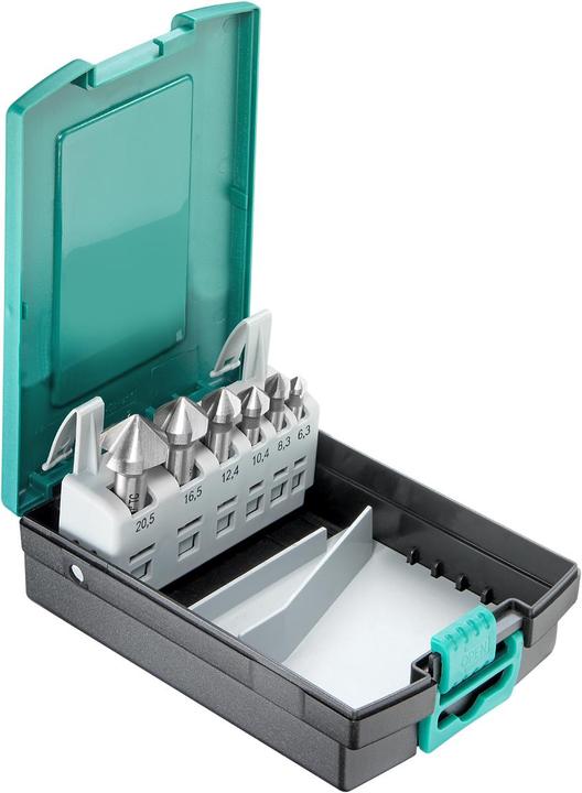 technocraft HSS countersink set (4.3 mm, 8.3 mm, 10.4 mm, 12.4 mm, 16.5 mm, 20.5 mm)