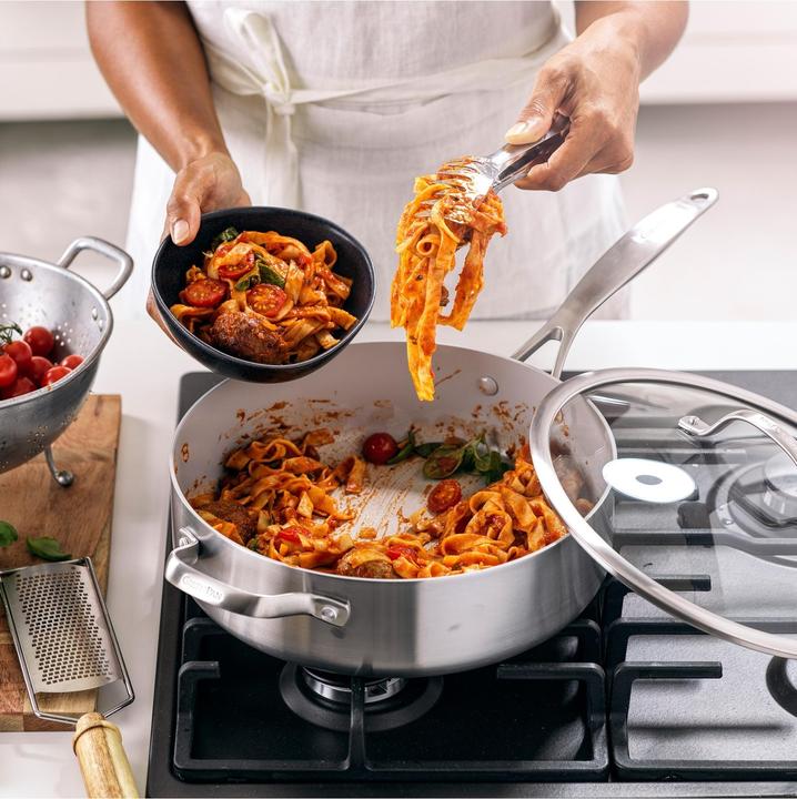 Productafbeelding Greenpan Venice Pro Evershine met deksel (Braadpan + kasserol, Steelpan, Roestvrij staal, 28 x 8 cm)