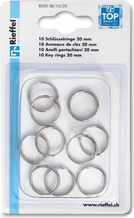 Rieffel Schlüsselringe 25 mm 8050 SB/10/25