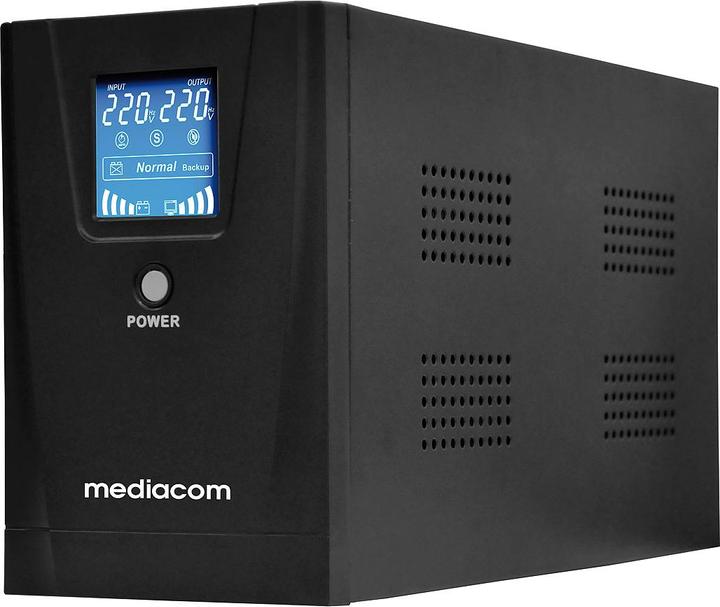 Immagine prodotto Mediacom M-UPS1301D gruppo di continuità (UPS) A linea interattiva 1,3 kVA 720 W 3 presa(e) AC (1300 VA, 720 W, Interattivo linea UPS)