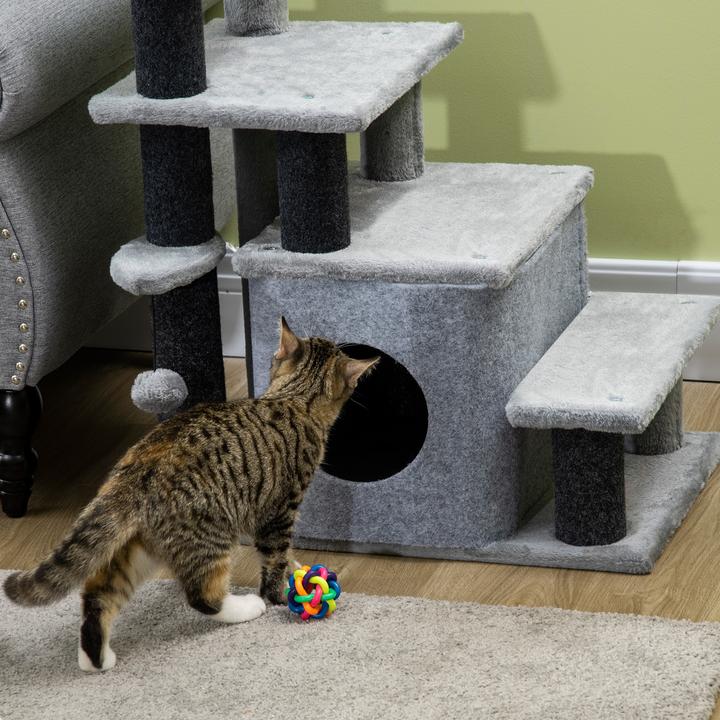 Actual product image PawHut Pet stairs with sleeping den (Cat, Dog)