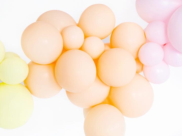 Actual product image Partydeco Strong Balloons 27cm, Pastel Light Peach (1 pkt / 100 pc.) (100x)