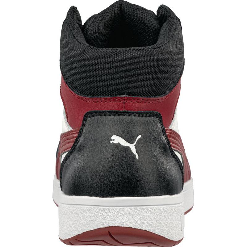 Thumbnail - Puma, Sicherheitsschuhe, Frontcourt Blk/Wht/Red Mid S3 (S3, 39)