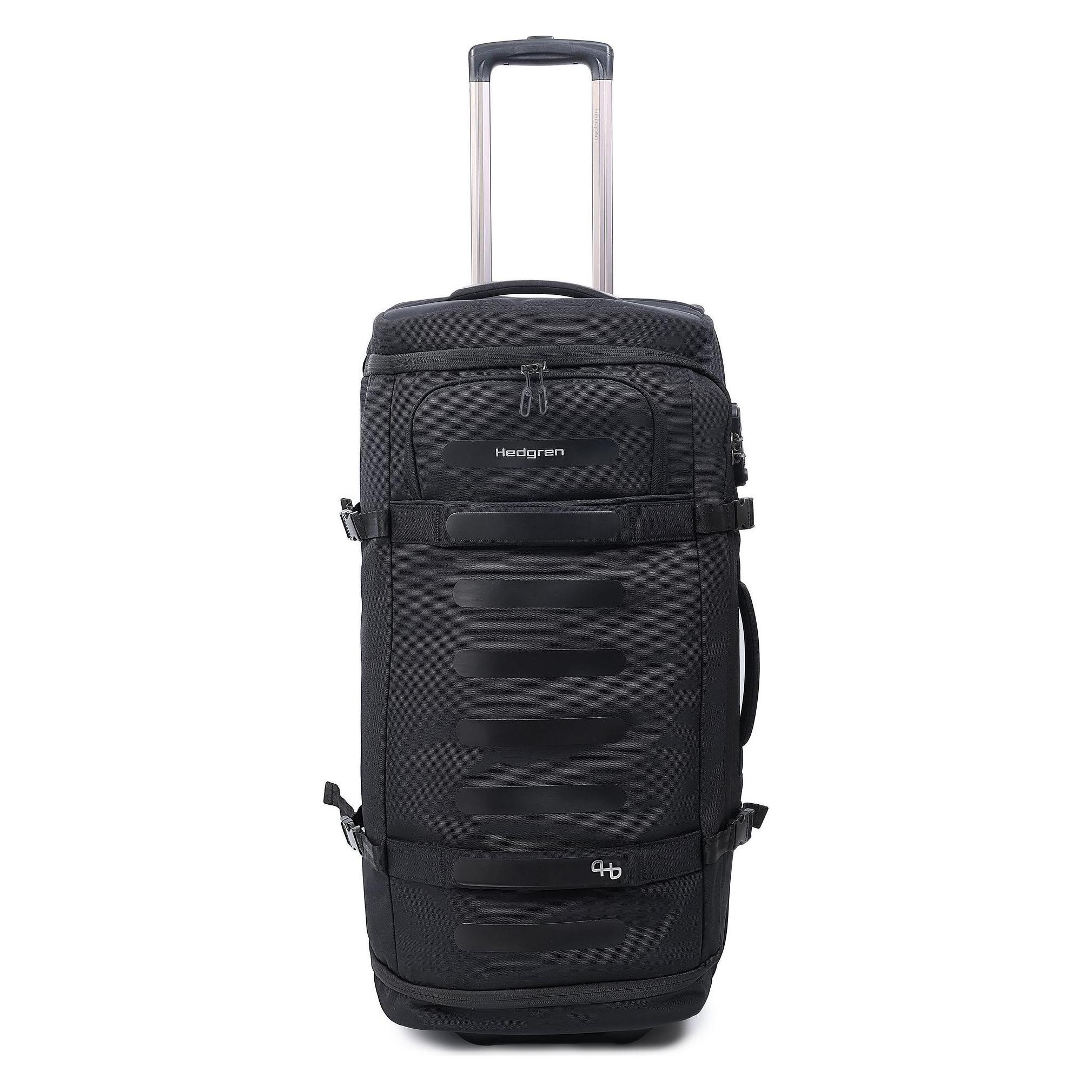 Hedgren, Koffer, Comby Compact 2-Rollen Faltbare Reisetasche Rfid 68 Cm, Schwarz, (75.10 l)