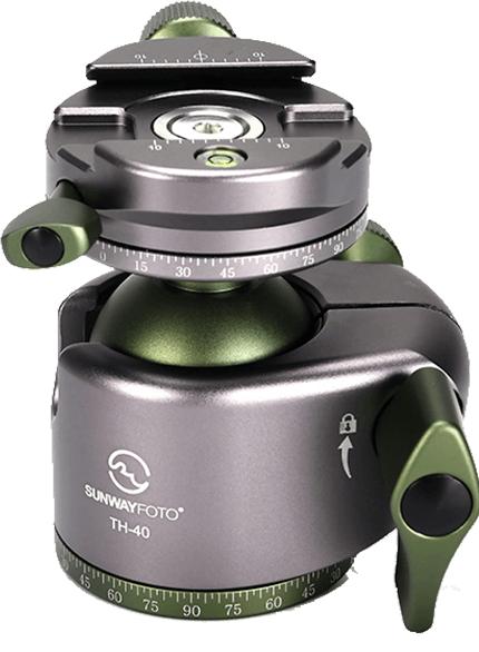 Sunwayfoto Kugelkopf mit Arca Schnellspanner TH-40 von (Panorama head, Spherical head)