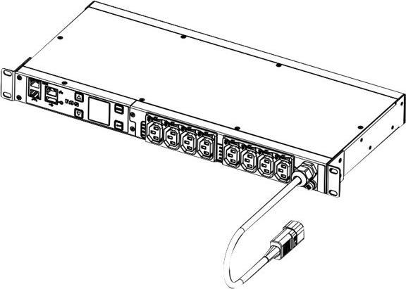 Produktbild Eaton Rack PDU Metered G3 1U (8)C13 Cord Length () C14