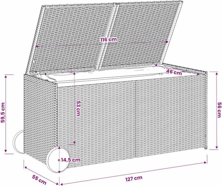 Produktbild vidaXL Gartentruhe